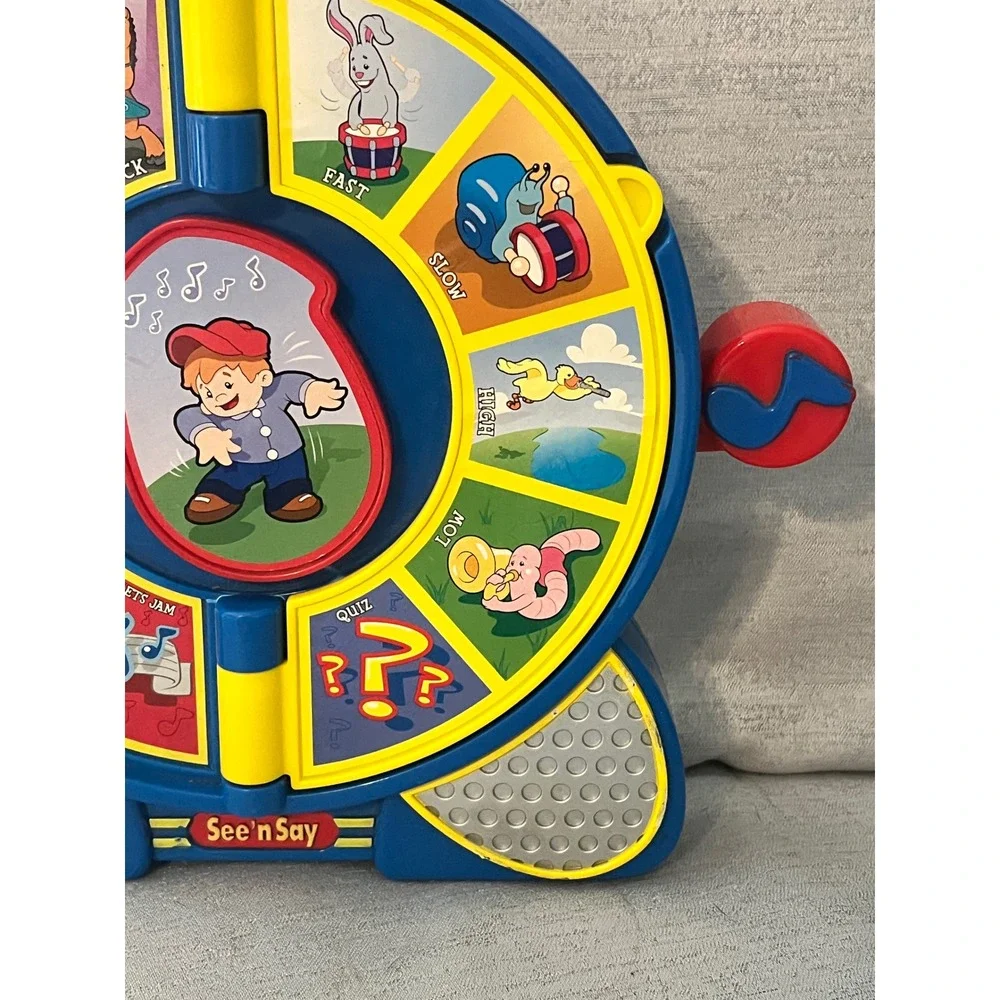 Fisher Price See n Say Lets Jam Musical Toy Blue Toddler Learning Activity